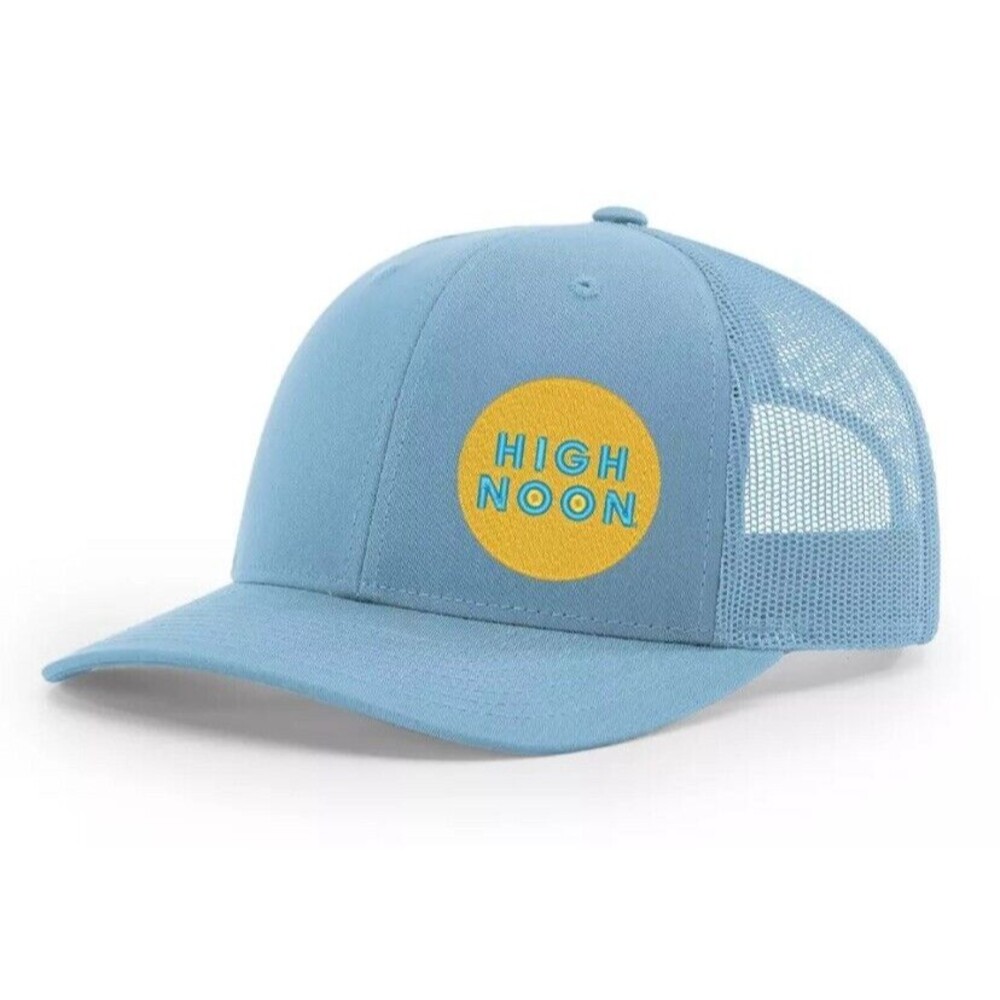 High Noon Hard Seltzer Blue Adjustable Trucker Hat Richardson 112 Snapback New
